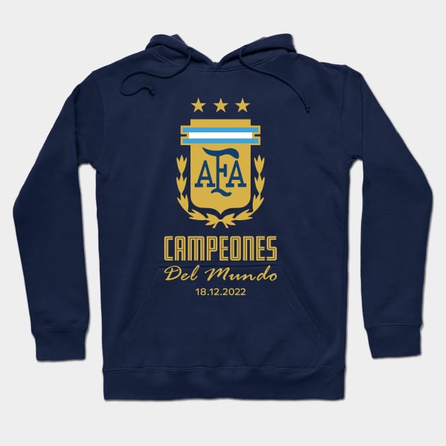 Argentina world champions Qatar 2022 Hoodie by ForeverVarsity